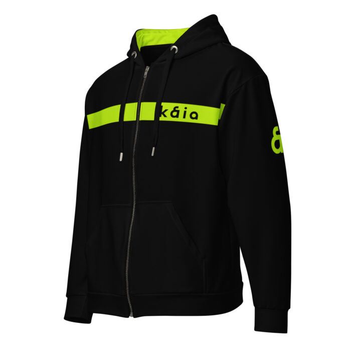 Kaia Zip Hoodie (Black) - Image 3