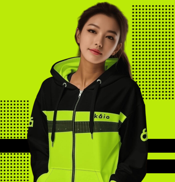 Kaia Zip Hoodie (Yellow)